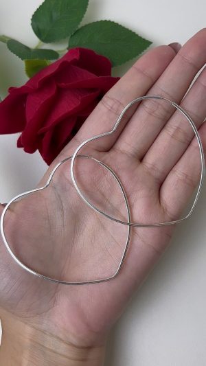 argola encaixe coração G 06