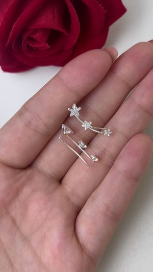 brinco cravejado ear cuff de estrela 06