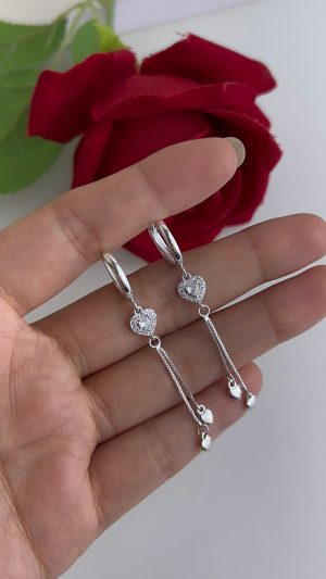 argola de click com pingente de coração 07