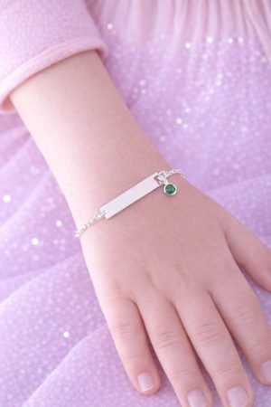 Pulseira plaquinha feminina Infantil  05