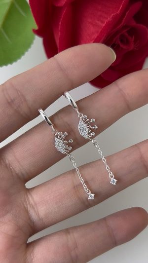 argola de click com pingente de água viva