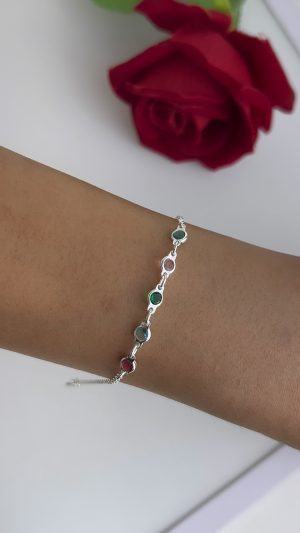 pulseira 5 pontos coloridos 06